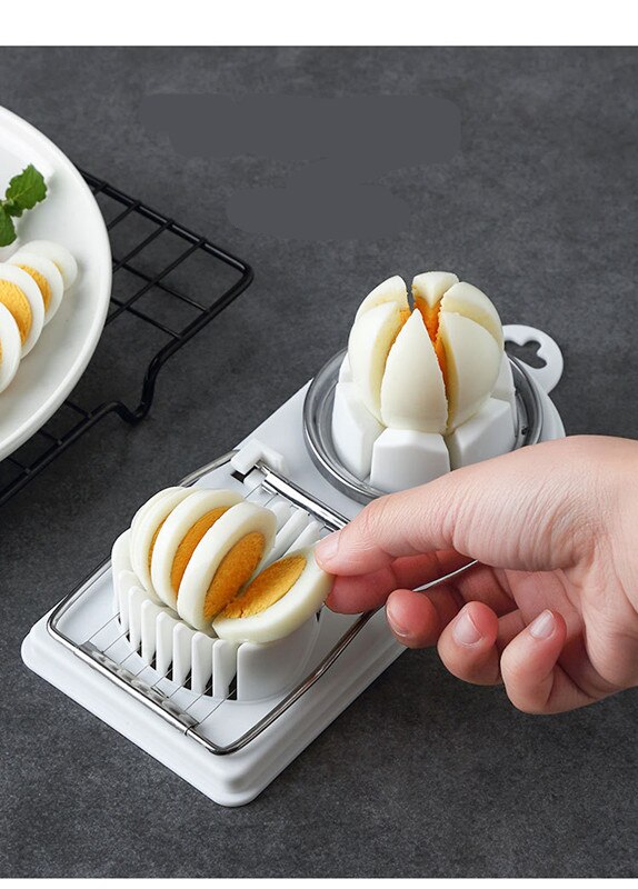 Cooking Tools 2in1 3in1 Cut Multifunction Kitchen Stainless Steel Egg Slicer Sectione Cutter Mold Flower Edges Gadgets Tools