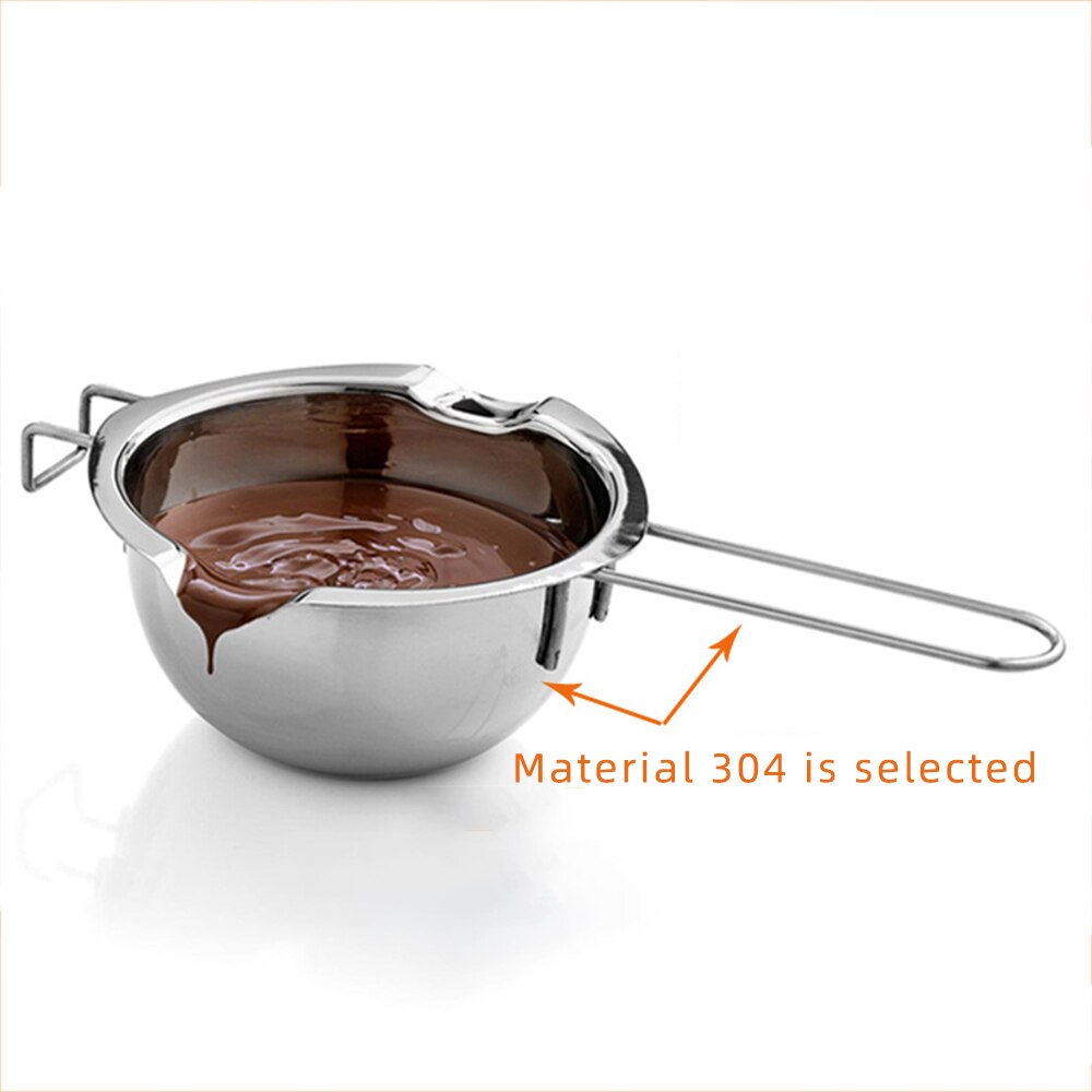 Rvs Boiler Chocolade Boter Smelten Pot Melk Fondant Caramel Melt Kaas Pan Verwarming Bakken Tool Voor Wax Kaars