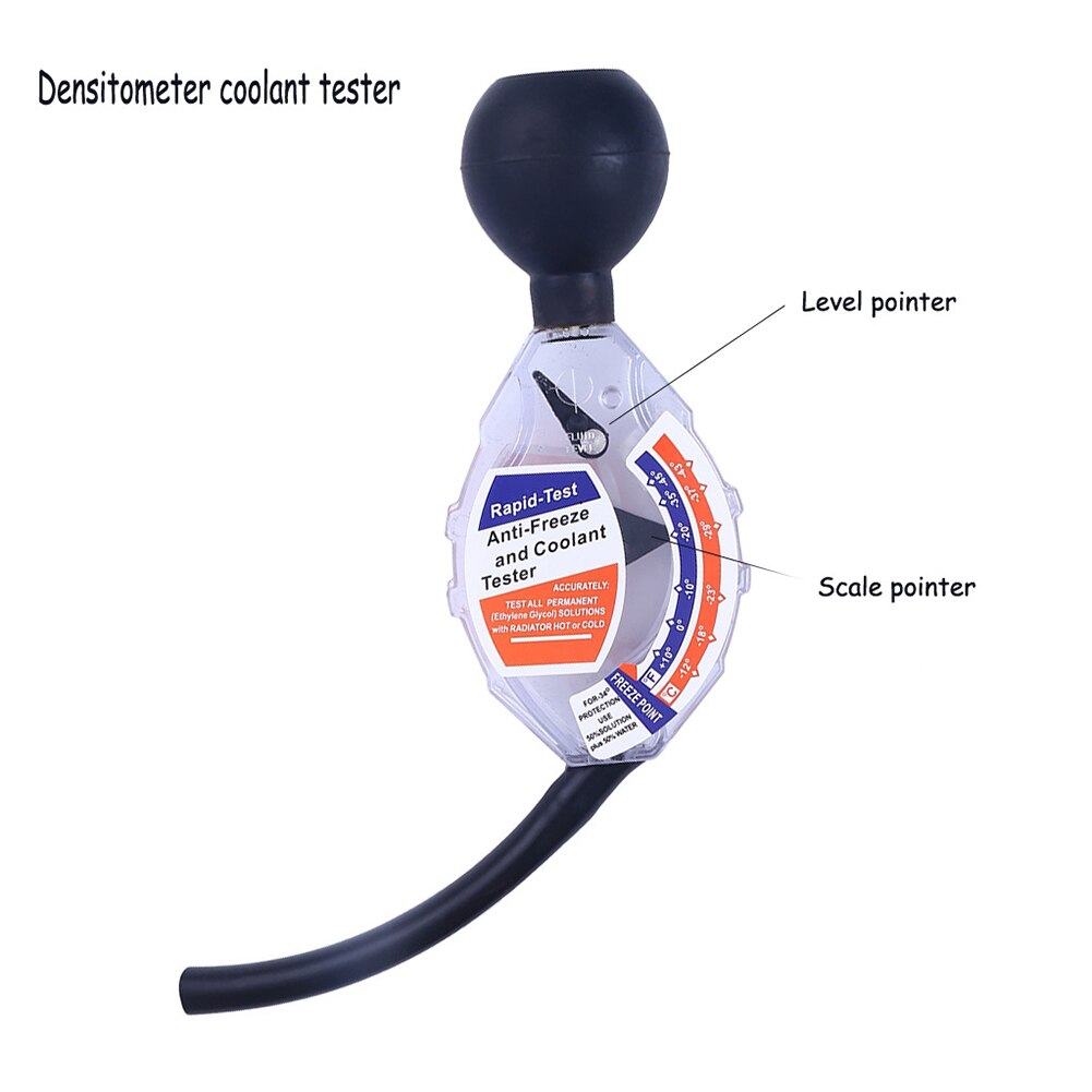 Sistema de refrigeração manual do radiador do varredor carro auto inibidor da corrosão glicol etilo verificação anti freeze medida líquido refrigerante testador água