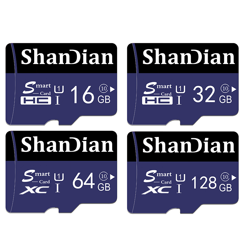 10-U3 TF SD Card 128GB 64GB 32GB 16GB 8G Memory Card Flash Class 10 Support Mobile Phones UAV Etc Card Reader