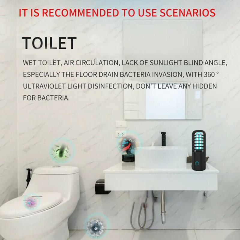 UV Light LED Portable Handheld Bulb Disinfection Lamp UVC Sterilizer Mobile Ultraviolet Germicidal Light For Household