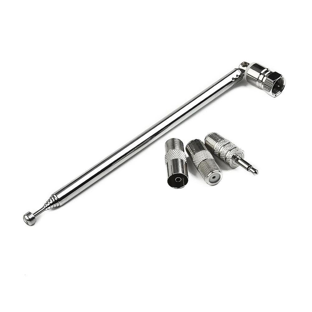 Radioantenne Radioantenne-adapteradapter Breed compatibele koperen antenneset - Uitschuifbare FM-radioantenne met 3 adapters