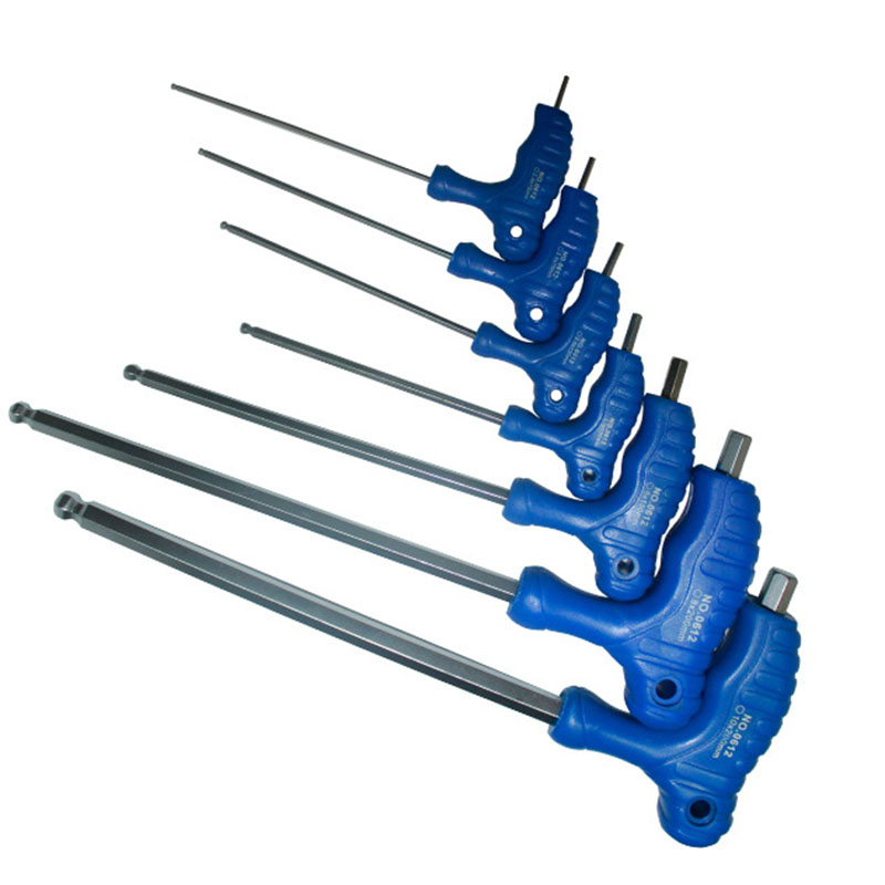 1.5mm/3mm/5mm T-Handle Allen Key Ball Tip Hex Hexagon Wrench Repair Hand Tool