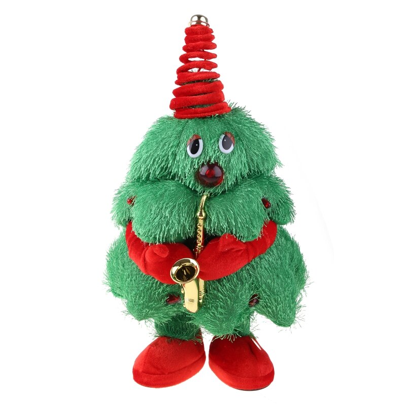 Kawaii Singing Dancing Christmas Tree Stuffed Toys Electric Music Plush Toy Doll for Kid Music Christmas Singing Dancing: C