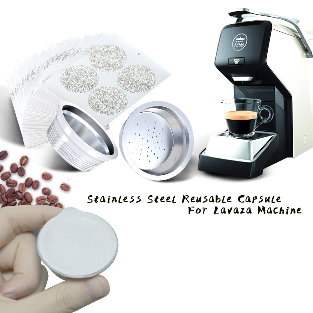 Edelstahl wiederverwendbar Kaffee Kapsel Filter Für Lavazza EINE Modo Mio Jolie/sehr klein LM3100 ESPRIA Nachfüllbare Lavazza Kaffee Schoten