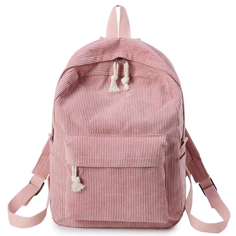 coréen sauvage étudiant cartable personnalité velours côtelé collège Style sac à dos en plein air voyage sac à dos Mochila Mujer