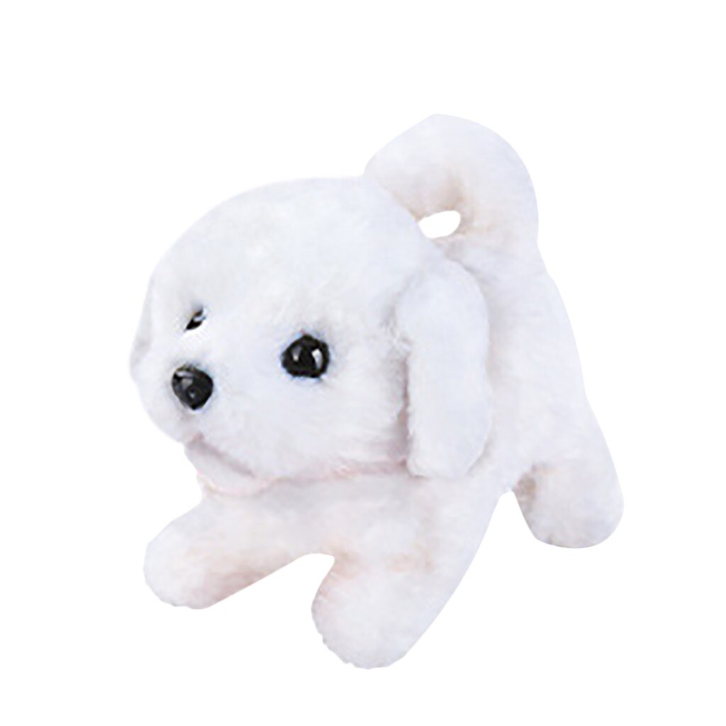 Jouets électroniques de Simulation de chien Robot mignon, jouet pour enfants qui aboiera et marchera, chiot électrique: C
