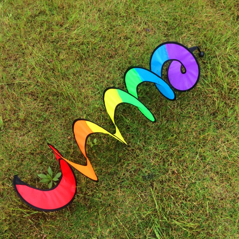Kolorowy namiot kempingowy składany tęczowy spiralny wiatrak wiatraczek wystrój ogrodu domowego ozdoby klasyczne zabawki