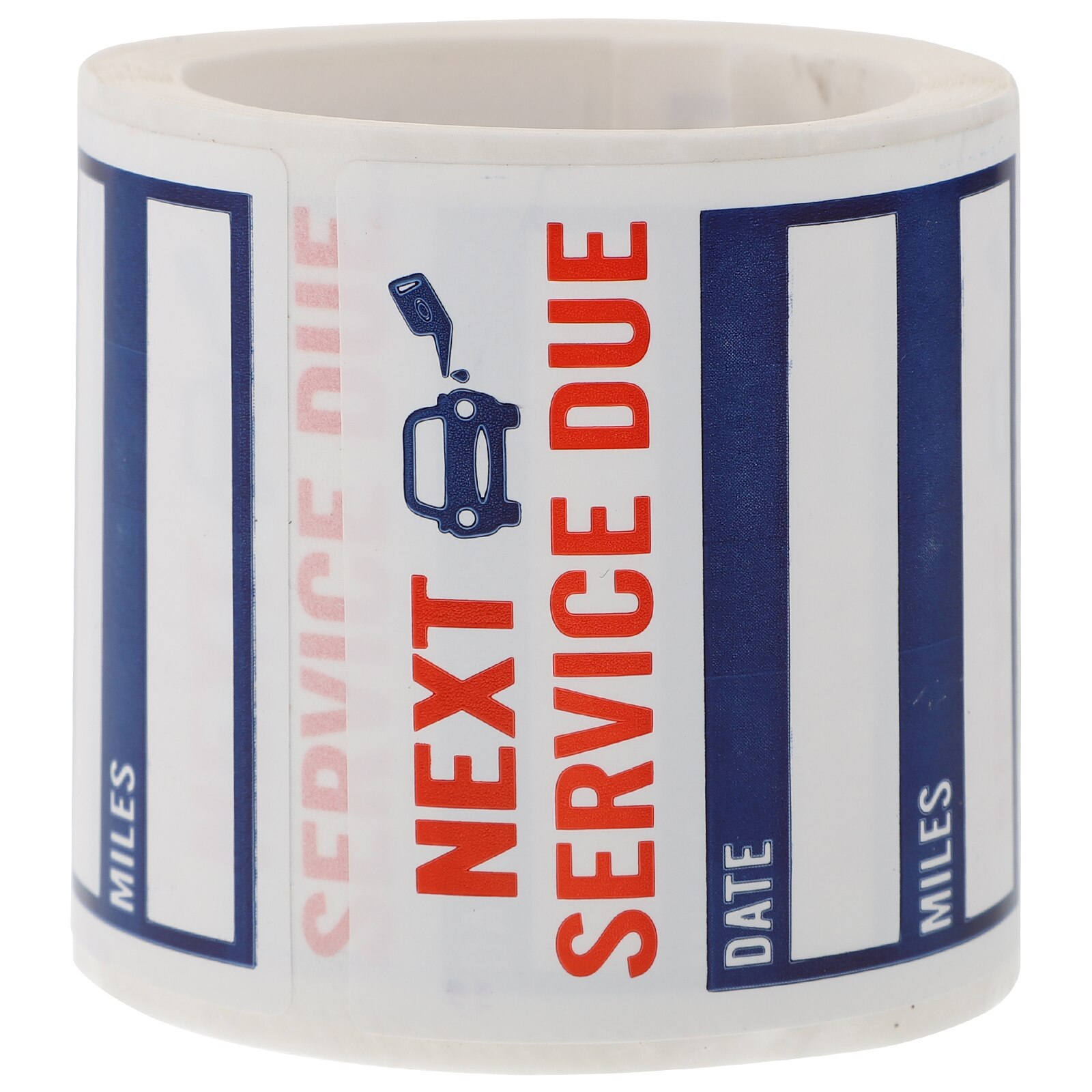 1 Roll of 150Pcs Removable Car Oil Change Reminder Stickers Auto Adhesive Labels: Blue