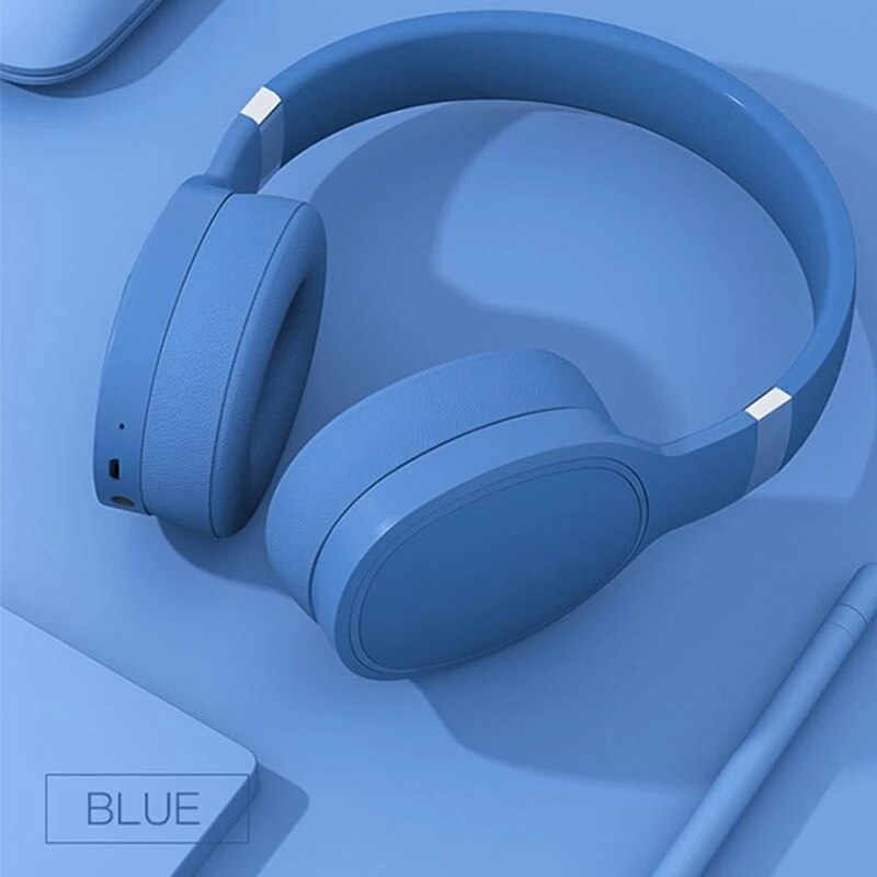 VJ087 Bluetooth 5.0 Hoofdtelefoon Stereo Hifi Draadloze Headset Met Microfoon Kleurrijke Handenvrij Spel Voor Pc Smart Phone