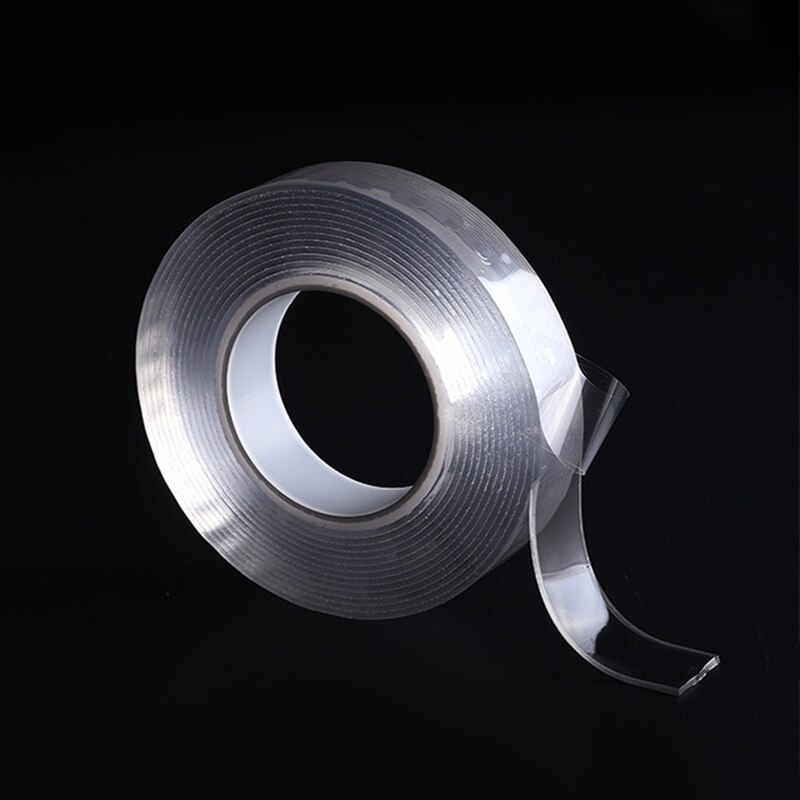 Ruban adhésif Double face, 1M/2M/3M/5M, Nano, réutilisable, Transparent, étanche, Scotch, en Gel PU, autocollants Double face