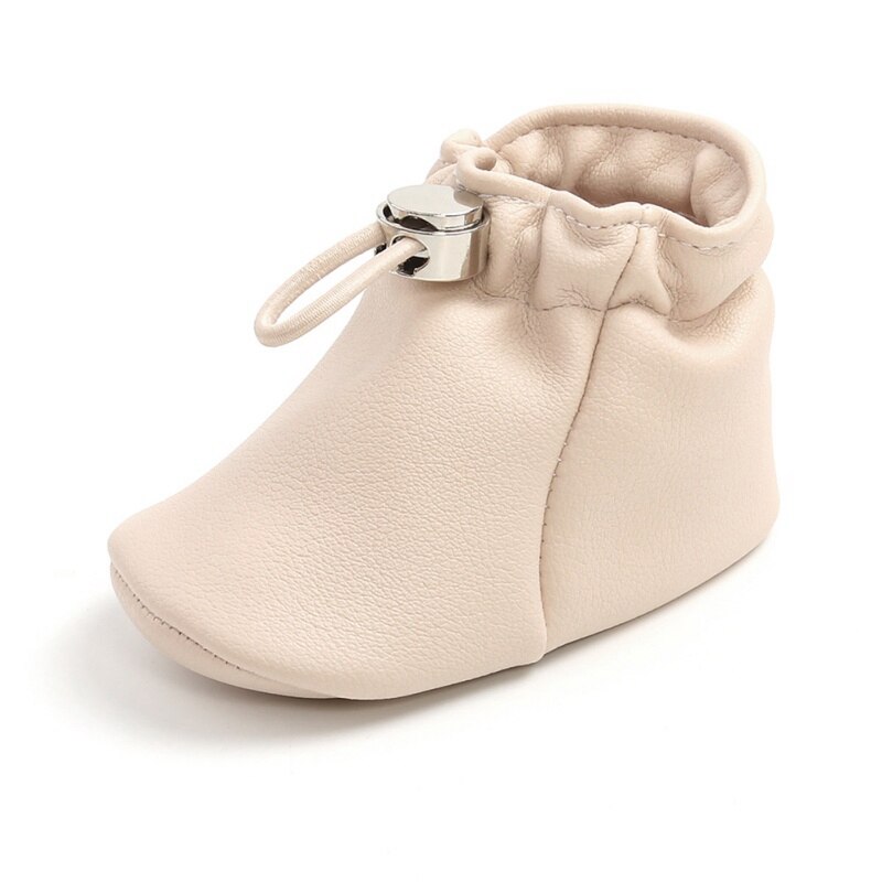 Newborn Baby Casual Frist Walker Boy Girl PU Leather Pocket Shoes Soft Sole Toddler Shoes 0-18M