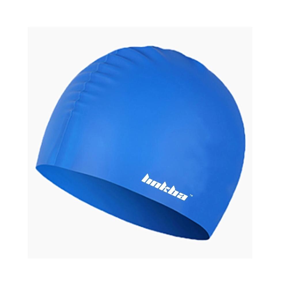 Eco-vriendelijke Waterdichte Siliconen Badmuts Met Oor, Badmuts Voor Volwassen: Blue
