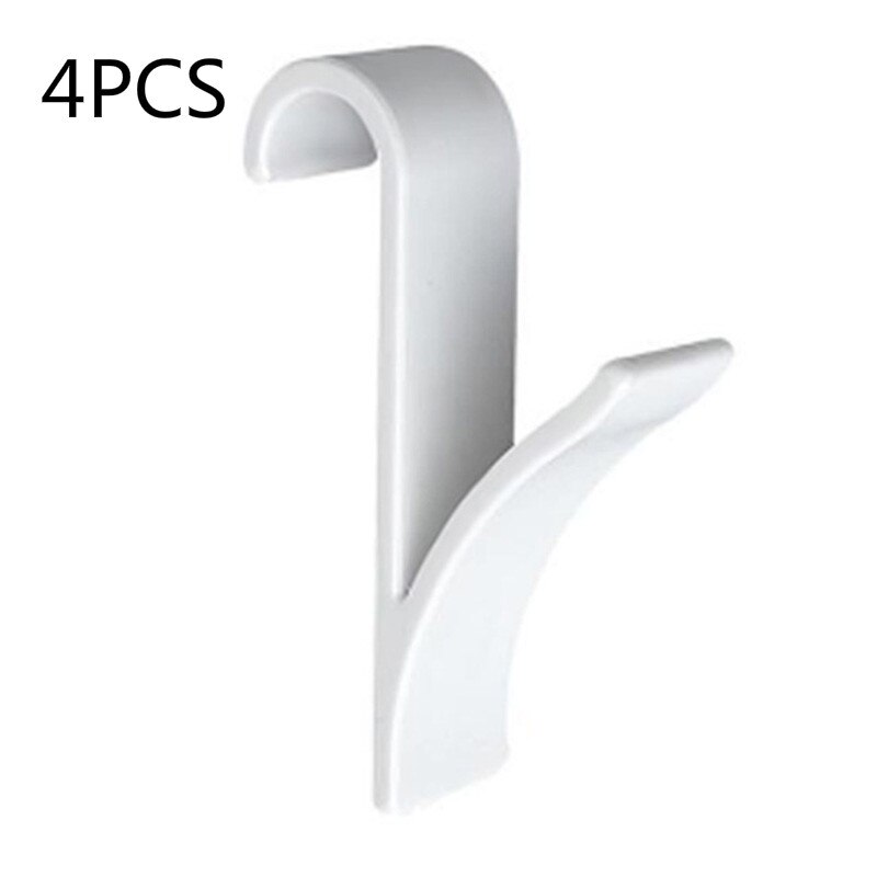4Pcs Y Vorm Bad Haak Houder Handdoek Organizer Doek Hanger Plastic Kerstversiering Keuken Badkamer Accessoires: white 4pcs