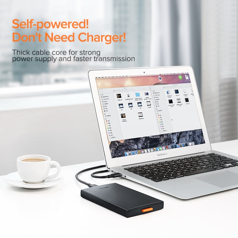 Ugreen 2.5 hdd fodral sata till usb 3.0 adapter extern hårddisk hölje för ssd disk hdd box fodral  hd 2.5 ssd fodral sata till usb