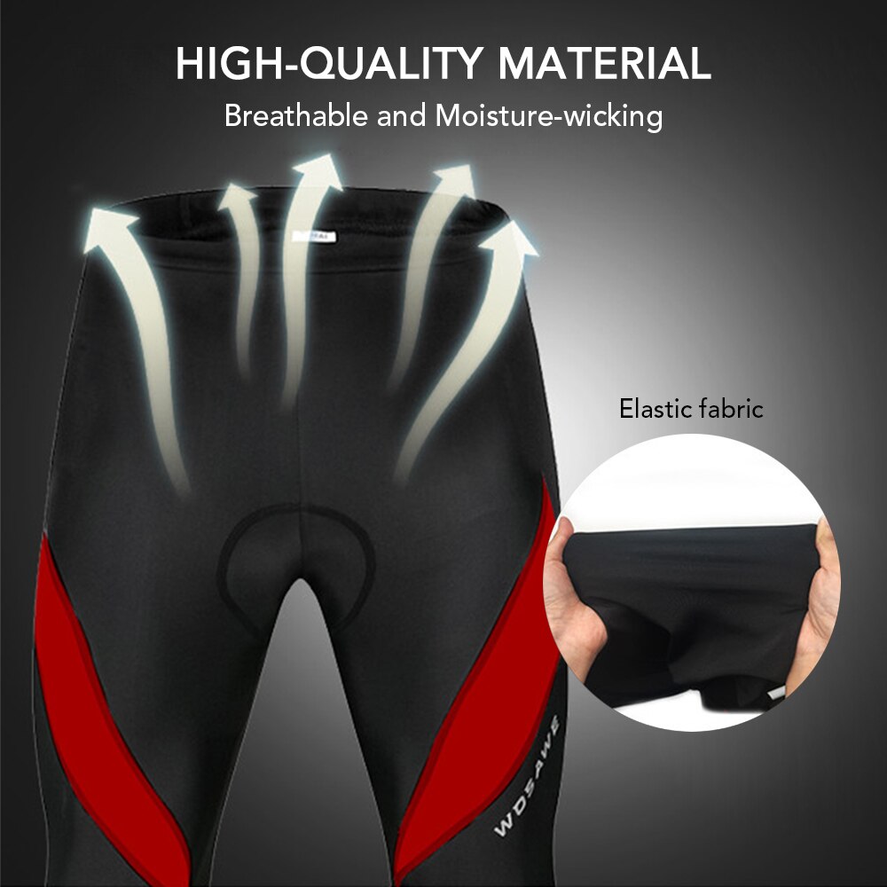 Mannen Fiets Broek 3D Gewatteerde Racefiets Fietsen Broek Winddicht Thermische Fietsen Running Tights