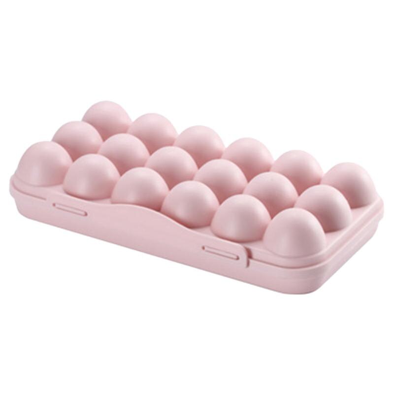 18 Grids Anti-Collision Ei Lade Houder Koelkast Scherper Opbergdoos Plastic Eieren Organizer Container: A