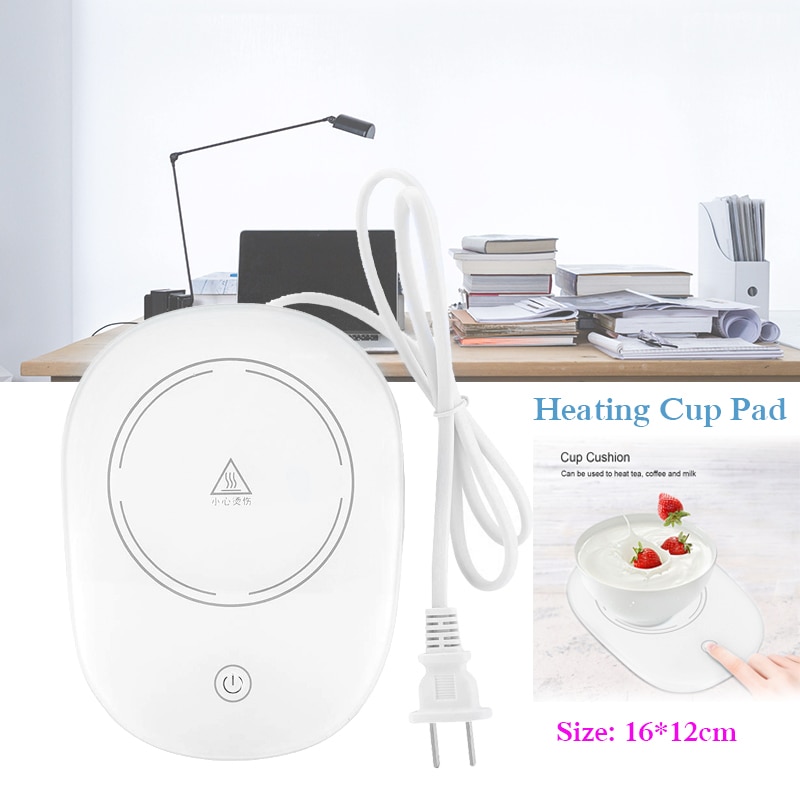 220v Warm cup thermostat milk coffee tea warmer heat 55 degrees cup mat easy clean micro gravity control