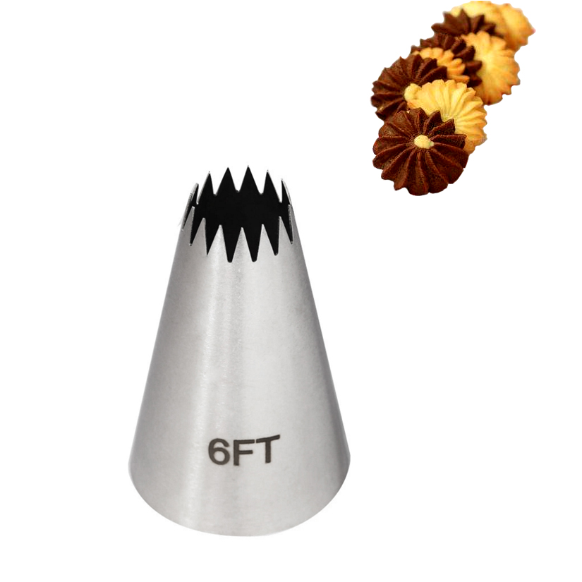 Boquillas para glaseado de punta de estrella abierta de gran tamaño, juegos de puntas de pastelería para decoración de pasteles y galletas, herramientas para pasteles Fondant