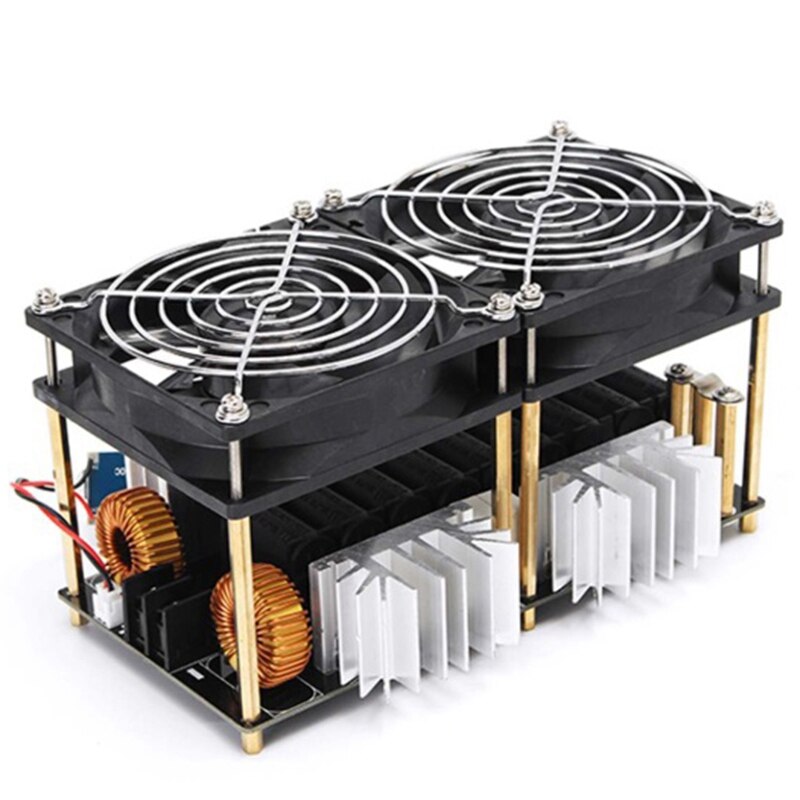 2000W 50A ZVS Induction Heating Board Heater Module Flyback Driver Heater Dissipation Coil Dual Fan with Copper Tube: Default Title