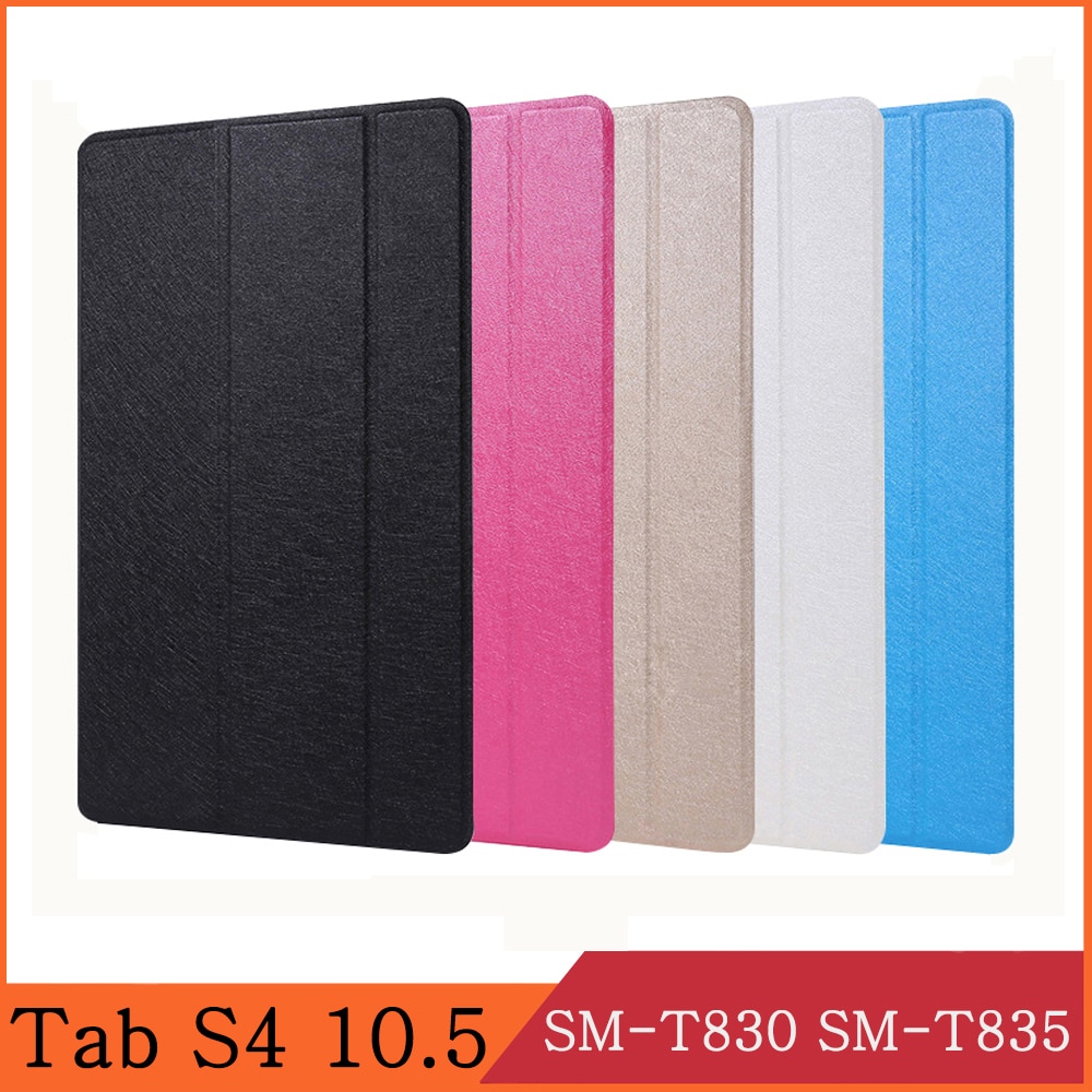 Funda til samsung galaxy tab  s4 10.5 sm-t830 sm-t835 t830 t835 pu læder flip cover stand tablet cover beskyttende skal