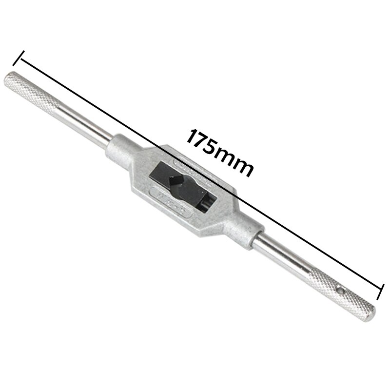 M1-8/m1-10/m1-12 justerbar tapnøgle til gevindhanehåndtag stål håndtapholder holder tappeværktøj: M1-12mm