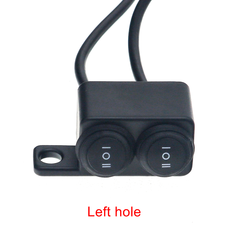 MotoLovee Motorcycle Switches Connector Handlebar Switches On/off Button Connector Push Dual Button Waterproof Switch Motorbike: Yellow