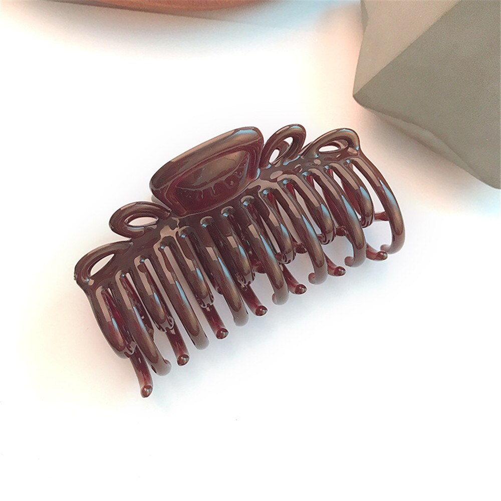 Pinzas de pelo grandes de plástico de 8,5 cm, pinzas para el pelo para niñas, pinzas para el pelo, pinza de mordaza, joyería para el cabello para mujeres, accesorios de agarre de plátano: 4