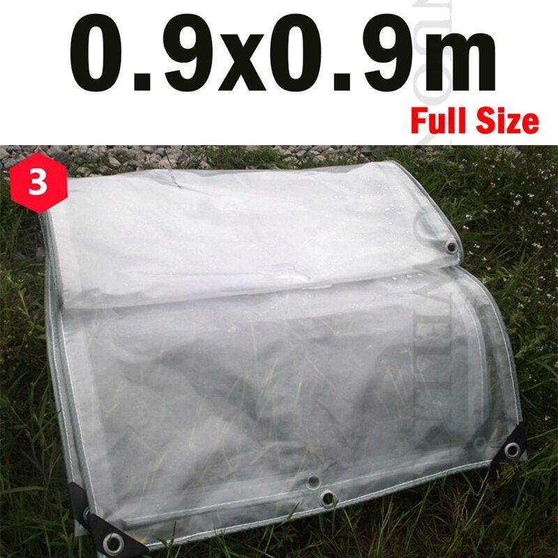 Tela transparente a prueba de lluvia para jardín, balcón, toldo, PE para lona de plantas suculentas, mantiene el calor, 0,3mm