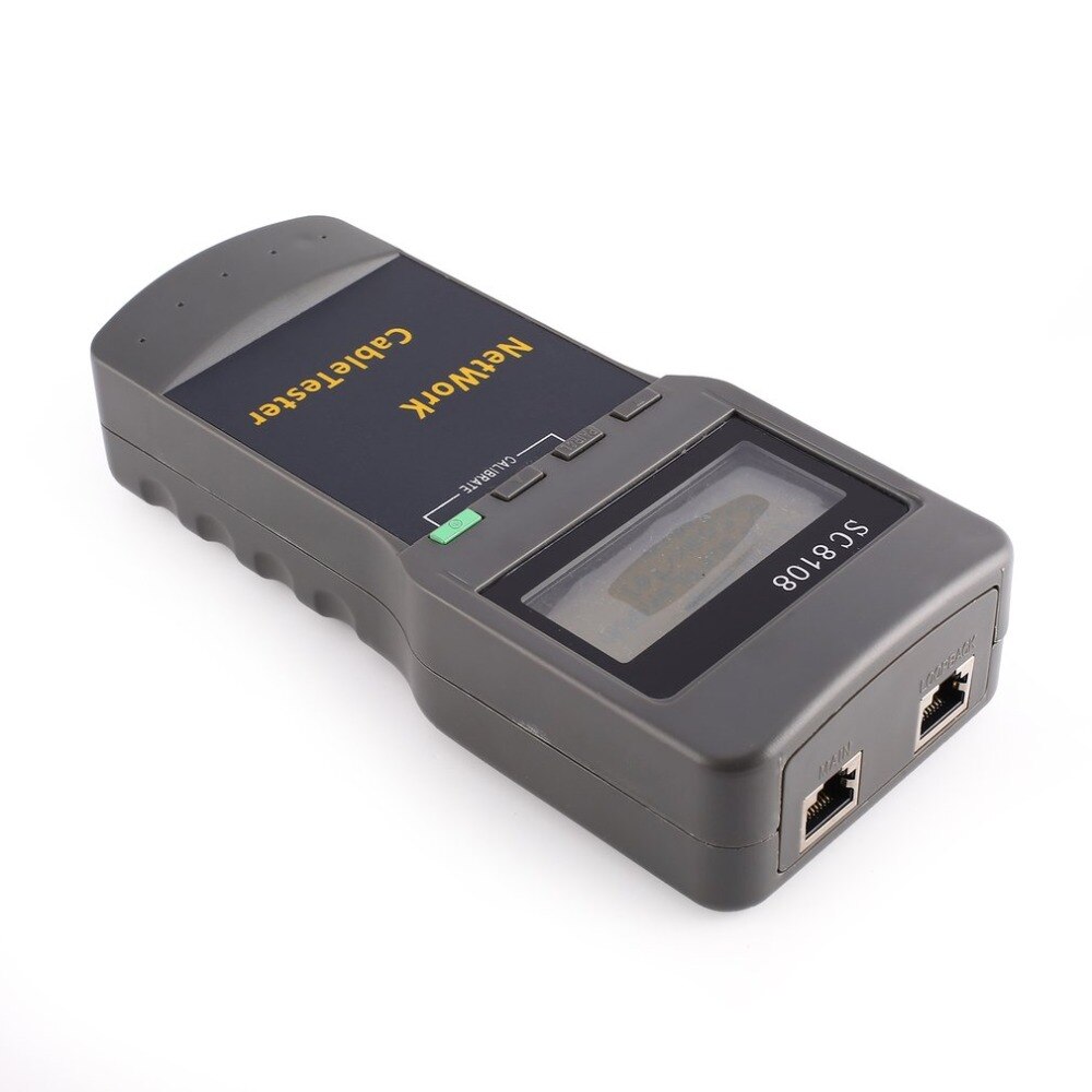 LCD Network Tester Meter Wireless LAN Phone Cable Meter Tester Wire Tracker LCD Display SC8108