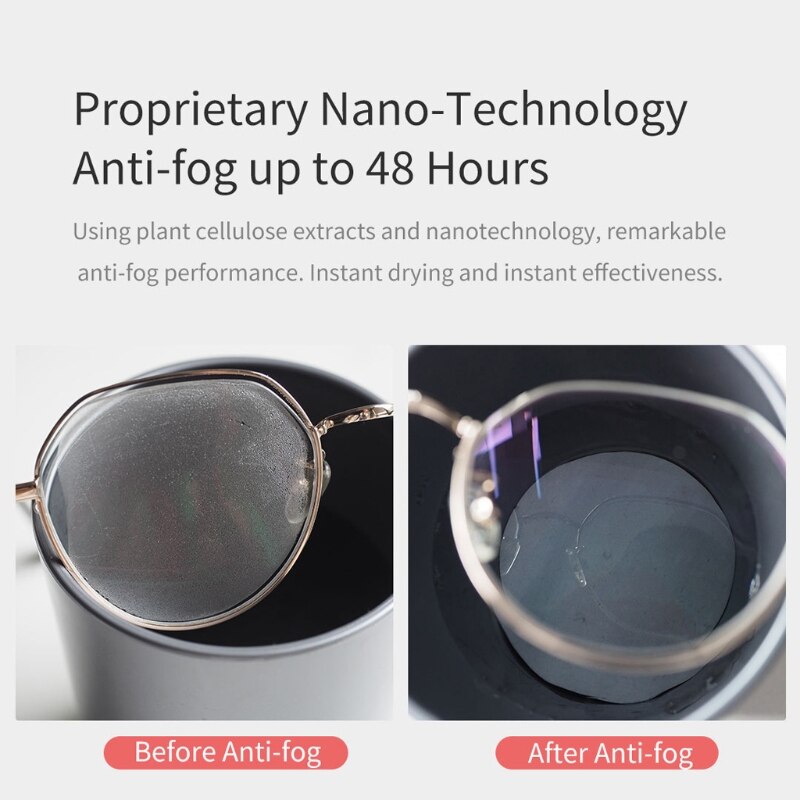 Salviette antiappannamento Unisex da 30 pezzi per occhiali lenti antiappannamento pre-umidificate pulisci gli occhiali monouso Defogger monouso