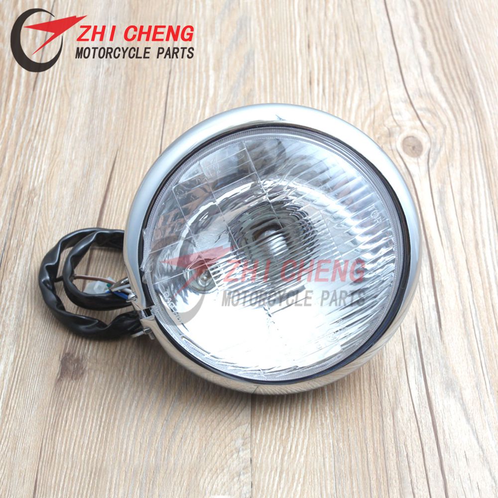 Cruise Motorcycle Chrome Bewerkt Metalen Koplampen Koplamp Voor Honda Steed 400 600 Vlx Magna 250 750 Shadow 400 750