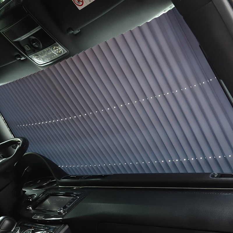 Universal bilrude solskærm bilafdækning gardin biler parasol auto forrude dæksel tilbehør til interiør