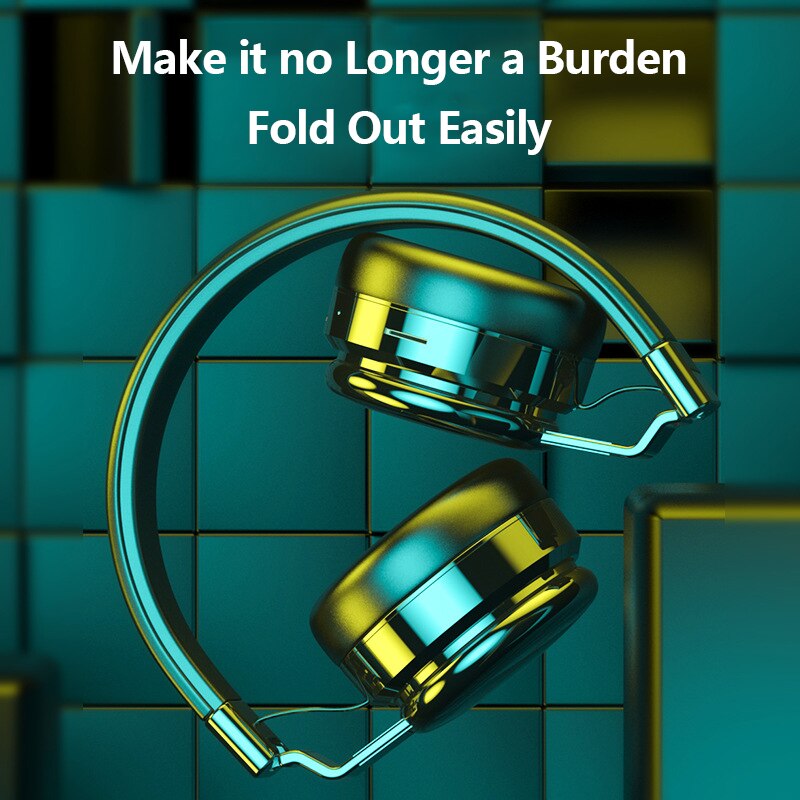 R10 Bluetooth 5.0 casque sans fil stéréo pliable casque Audio MP3 réglable écouteurs Support TF carte avec micro pour la musique