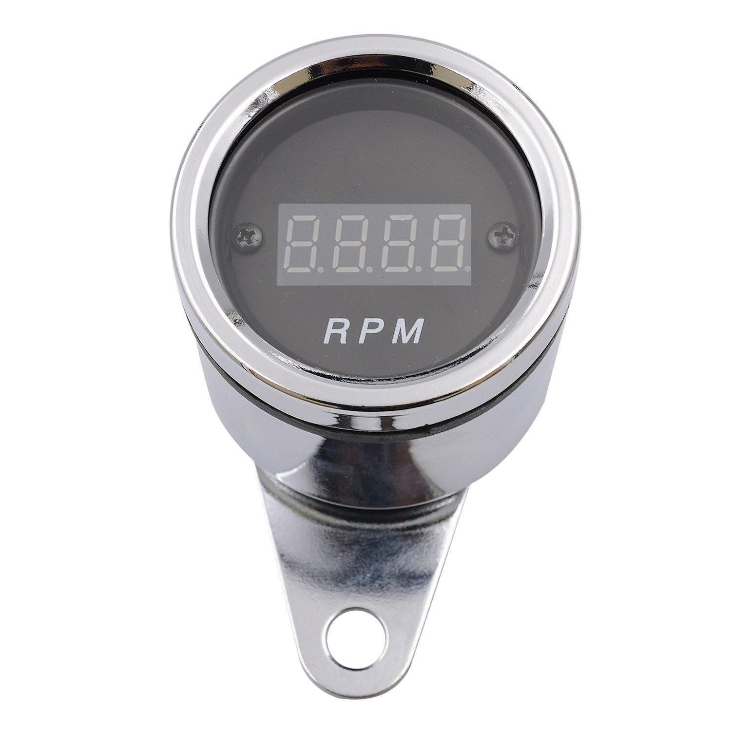 12V Motorrad LED retro Meter Digital Anzeige Einzigen Drehzahlmesser Geändert Motorrad Kilometerzähler Tachometer Km Tisch: Ursprünglich Titel