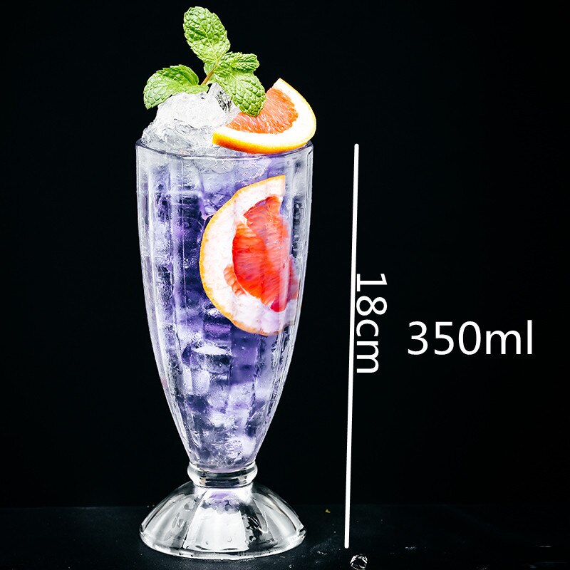 Copa de vidrio para cóctel, copas de vino frías, zumo de fruta, batidos, Espresso, vasos para beber, taza transparente: Glass Cup F