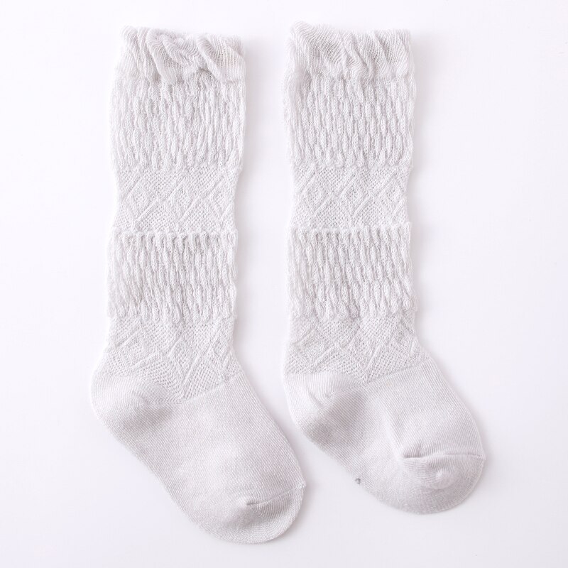 Peuter Infant Mesh Ultra-Dunne Transparante Baby Knie Sokken Zomer Dunne Over Knie Hoge Mosquito Sokken Jongens Meisjes Kind kousen: light gray / 1-3 Y
