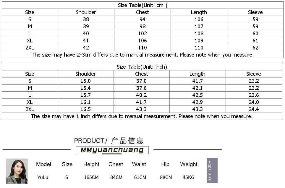 Women Wool Coat Plaid Classics Female Loose Long Single Breasted Coats 2022 Spring Autumn Jackets Trench Outerwear WJ54