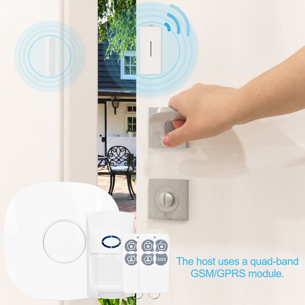 GSM alarma Host alarma de ladrón para hogar sistema de Sensor inalámbrico aplicación de control remoto