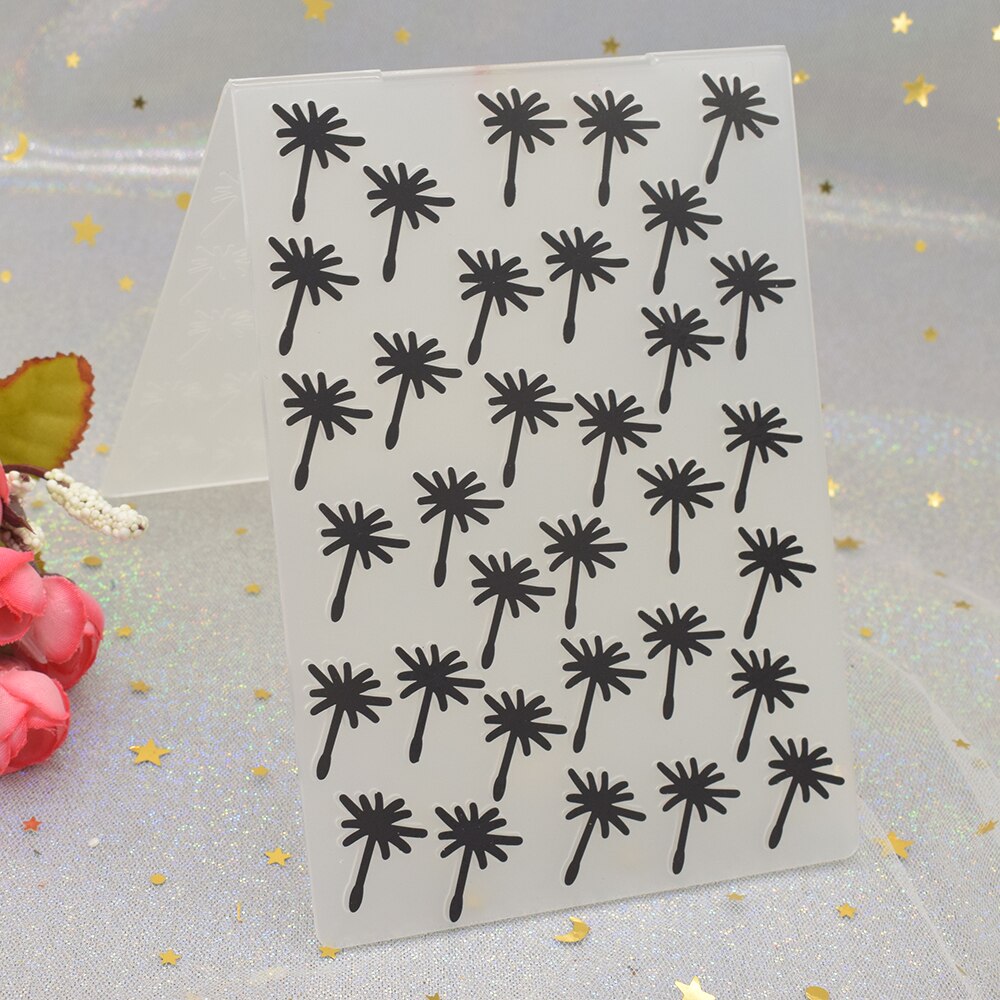 Dandelion Pattern 3D Flowers Embossing Folders for DIY Scrapbooking Paper Card Making Plastic Embossing Template Stencil