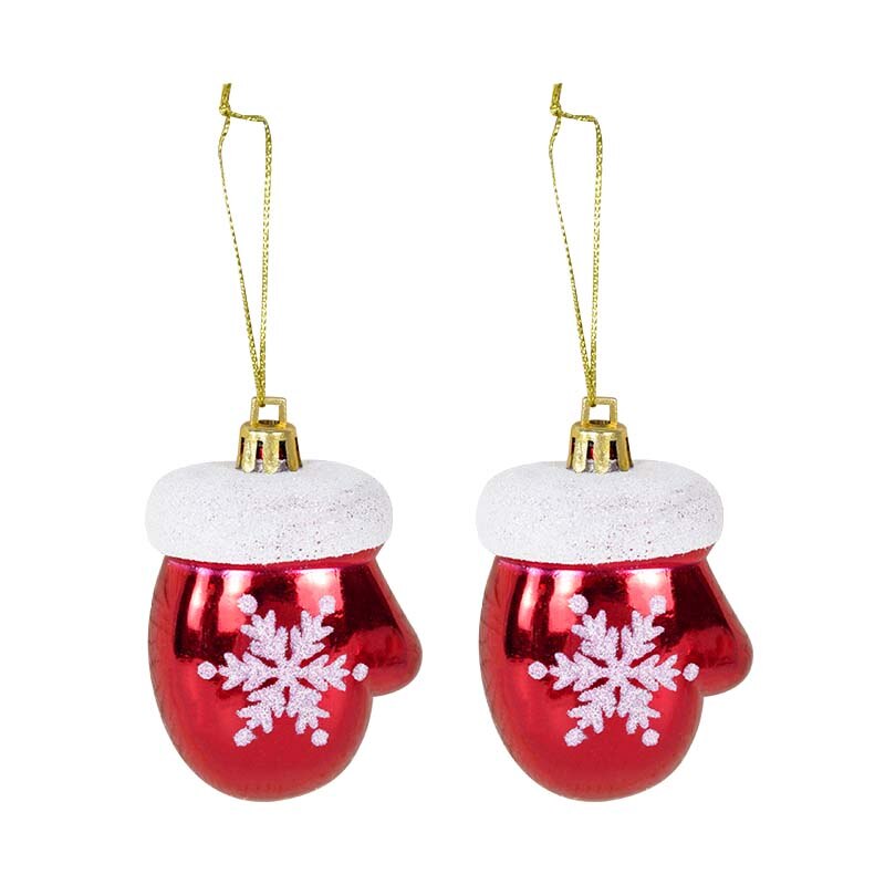 2pcs Christmas Ball Ornament Mold Xmas Tree Ice Cream Snowman House Small Turn Combination Pendant Christmas Tree Decorations: B01