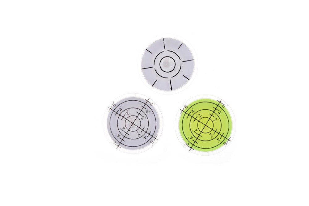 60*12mm 32x11mm Circular Bubble Level Spirit Level Round Bubble Level Measuring Instruments Tool Universal Protractor Tool: 32x11mm randomly