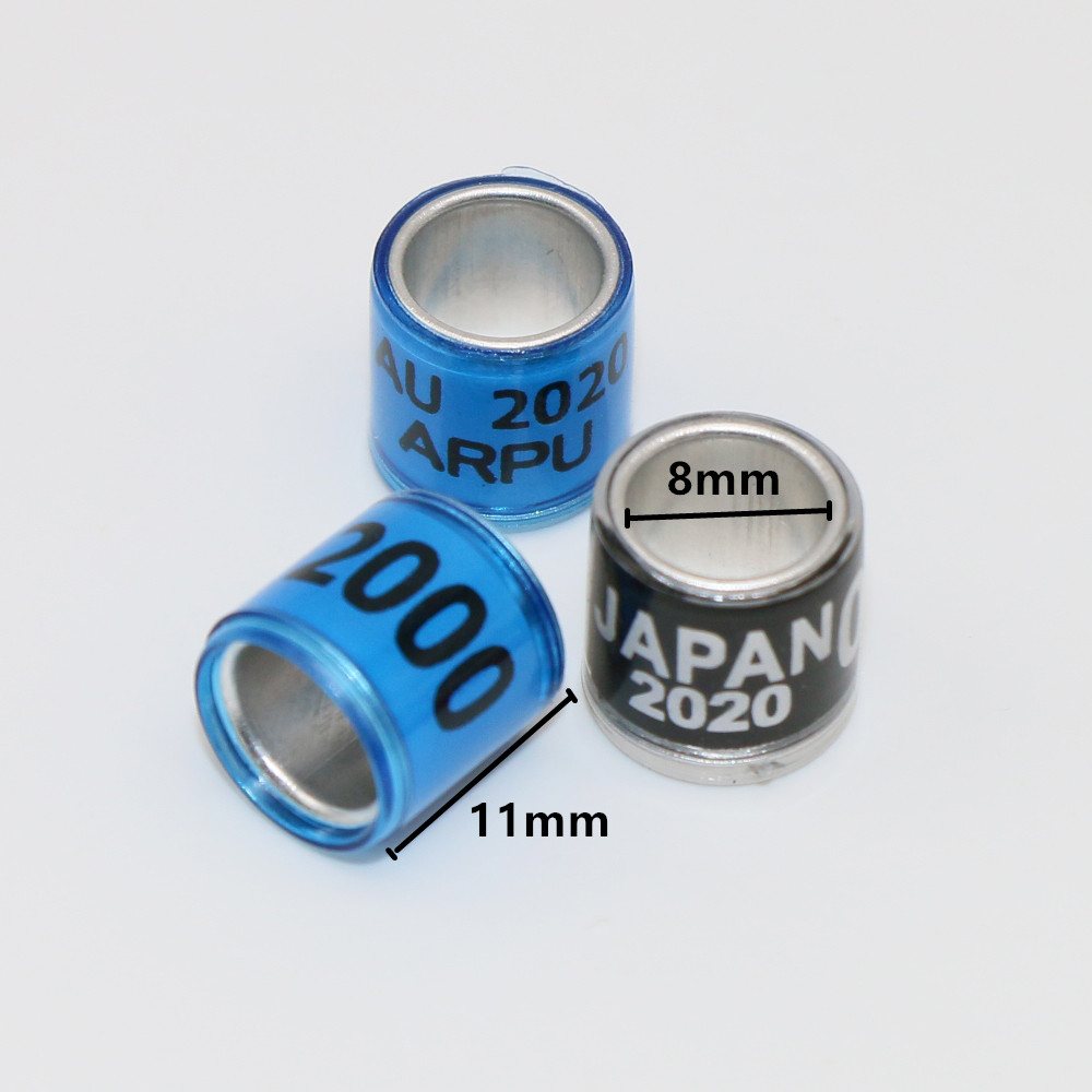Aluminium Kunststoff Material Taube Fuß Ring Mit Anzahl Vogel Ring Bote Taube Fuß Signage Tragen Identifikation Kreis
