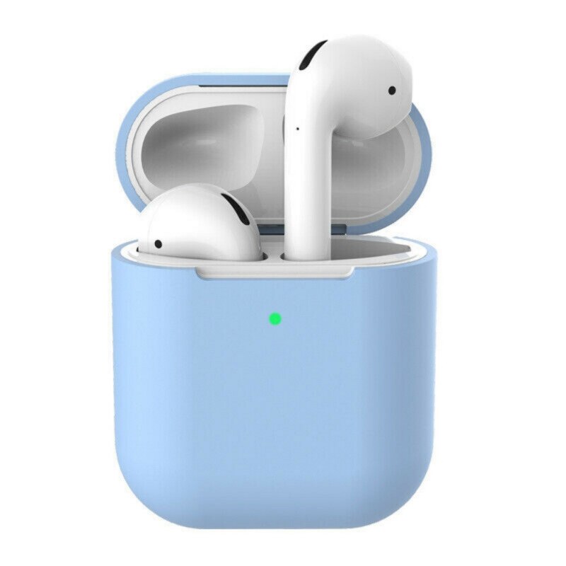Silikonowe słuchawki etui do AirPods 2 Anti-fall bezprzewodowe słuchawki Bluetooth AirPods osłona ochronna do AirPod 2 slim przypadku: K