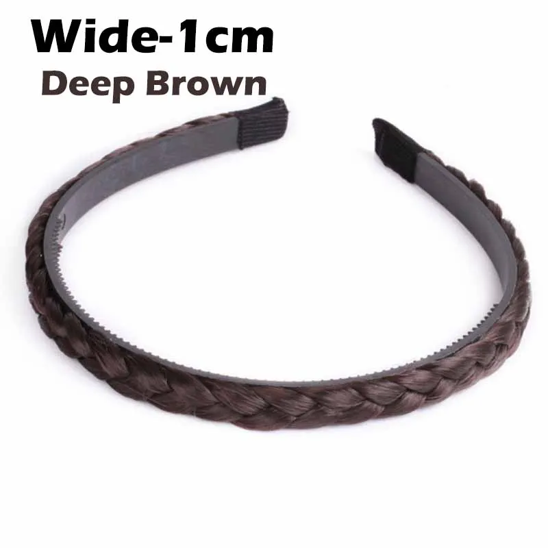 Synthetisches Stirnband Ich bin böhmischen Stil, Fischschwanz-Zöpfe, Haar mit verstellbarem Gürtel, geflochtenes Haarband für Damen, Frisur, Haarteile: Rosa