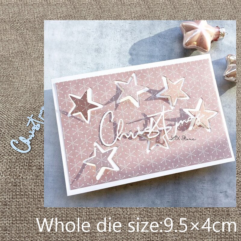 Knutselen metaal snijmal stansen kerst brief scrapbook album papier kaart knutsel reliëf stans