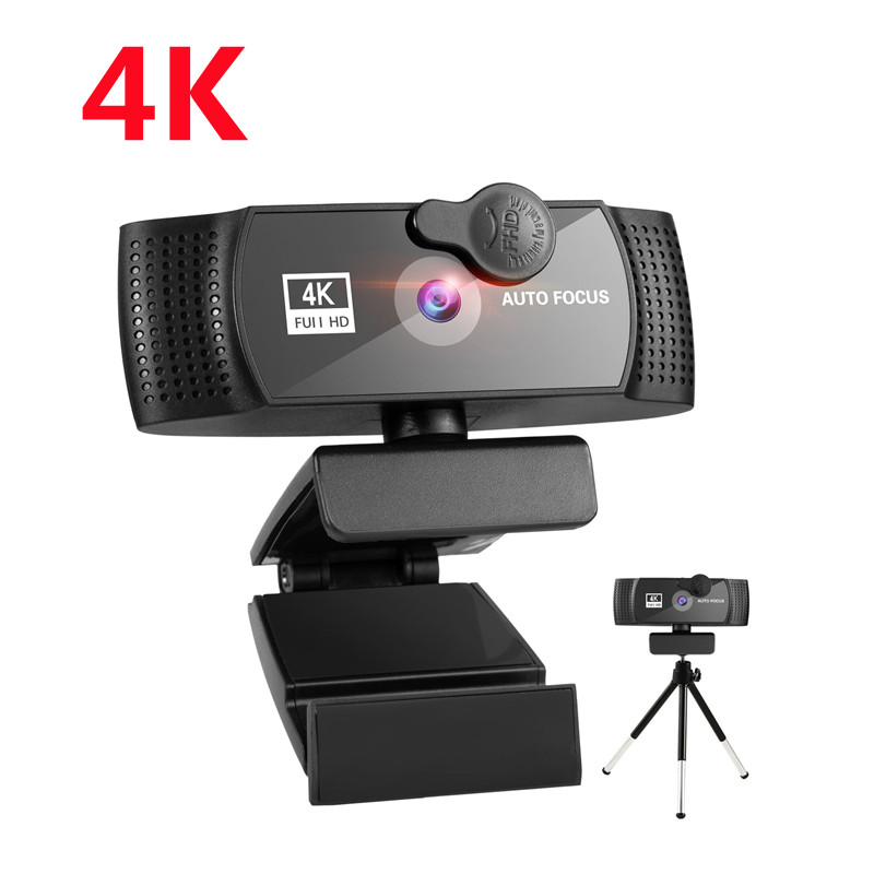 USB 4K Webcam autofocus 30FPS camara web HD webcam 800Mega 3840x2160 With Microphone for computer PC laptops: 4K