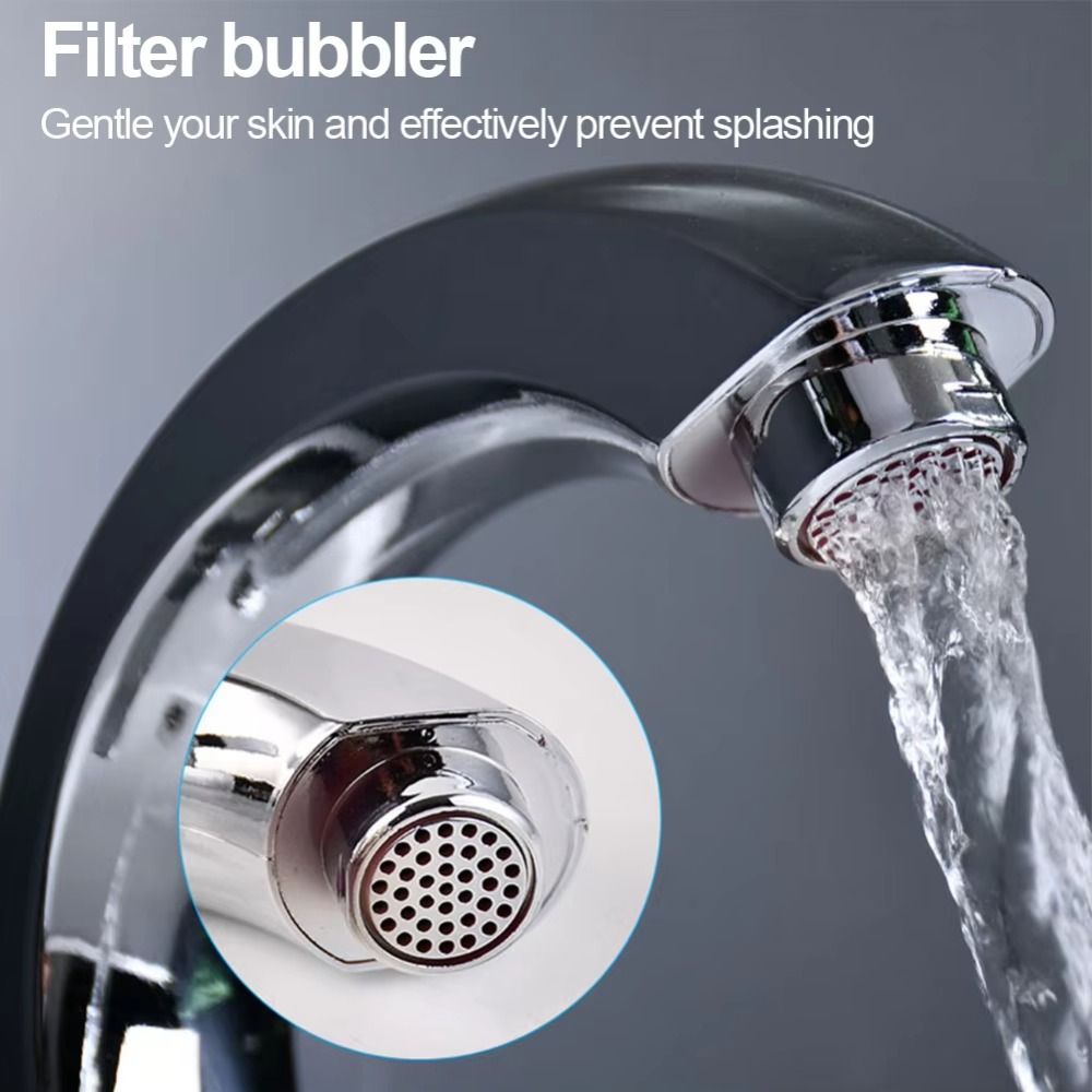 Single Cold Bathroom Basin Faucet Modern Anti-corrosion ABS Water Purifier Safety Silver Deck Mounted Sink Faucet Kitchen