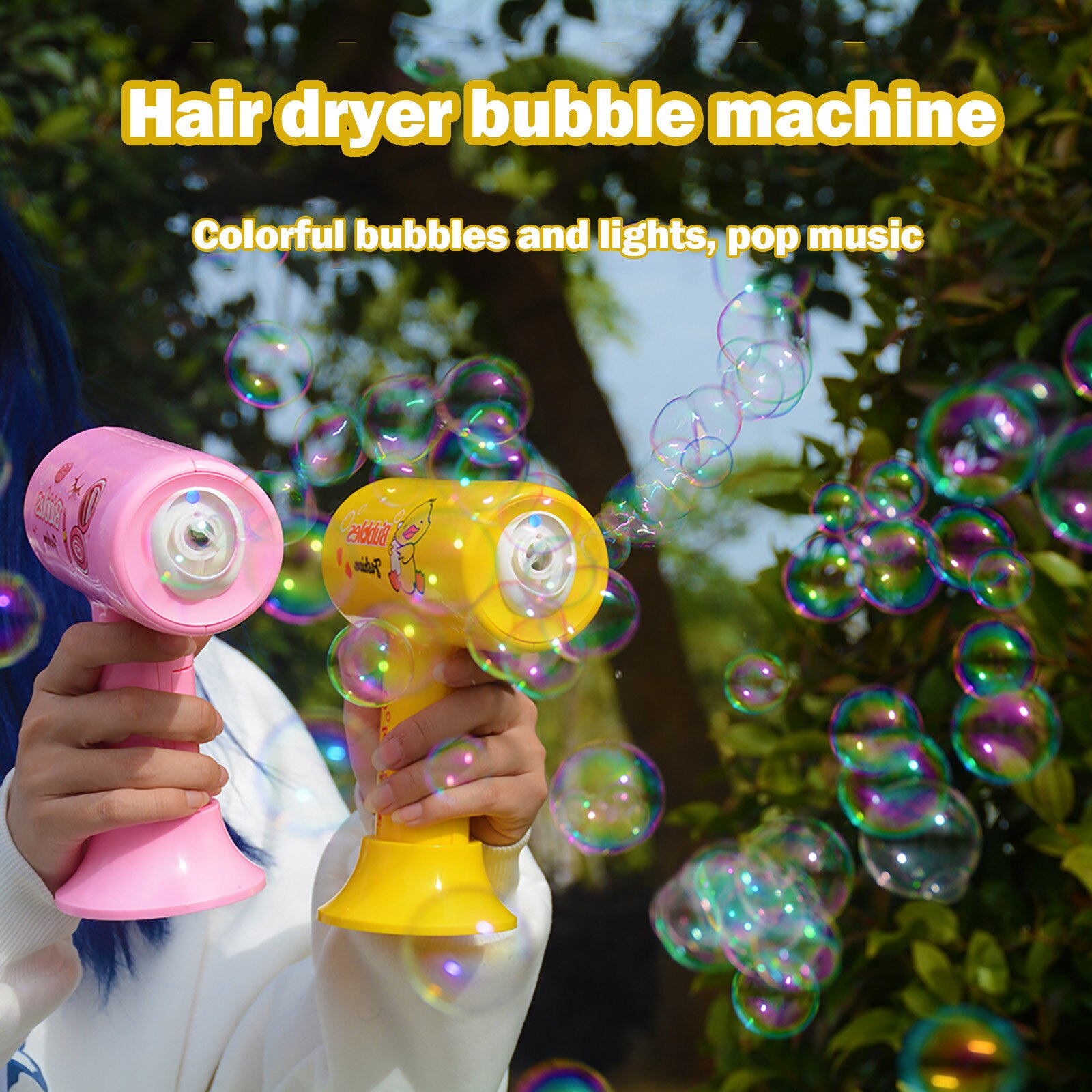 Bubble Machine Föhn Bedienen Indoor Outdoor Bubble Maker Speelgoed (23Ml) zeep Automatische Bubble Maker Baby Badkamer Speelgoed