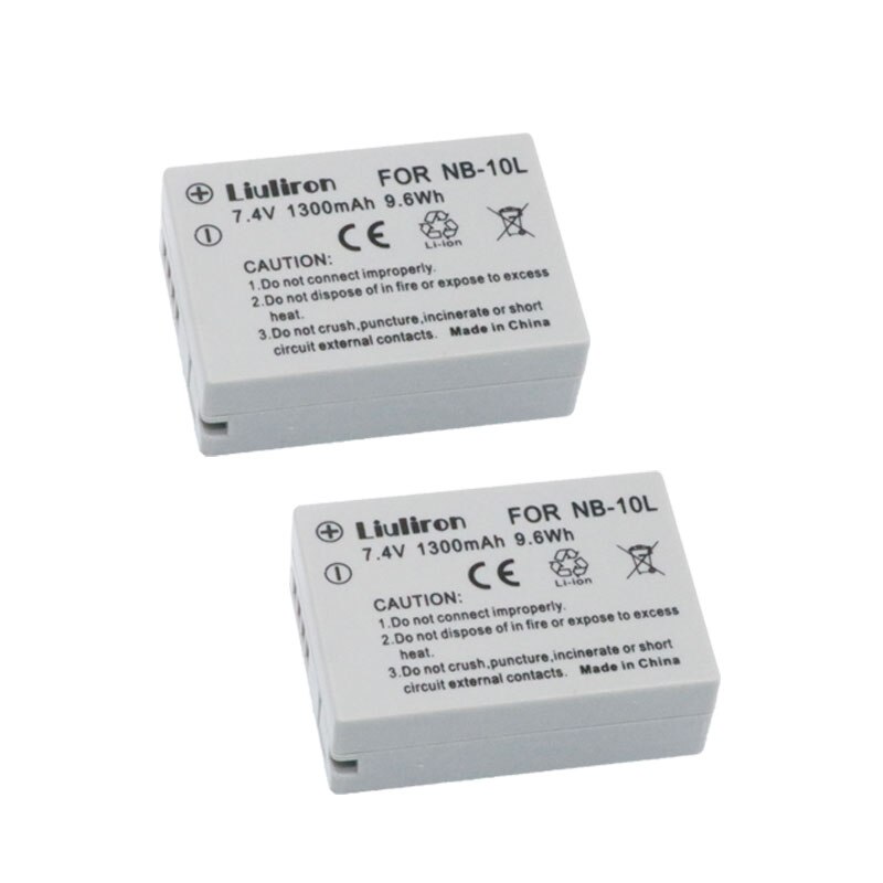 Bonacell-baterías de 7,2 V, 1400mAh, NB-10L, NB10L, NB, 10L, para Canon G1X, G15, G16, SX40HS, SX50HS, SX60HS, SX40, SX50, SX60 HS, batería L10